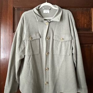 Super soft button up shirt, sage green. Never worn.
